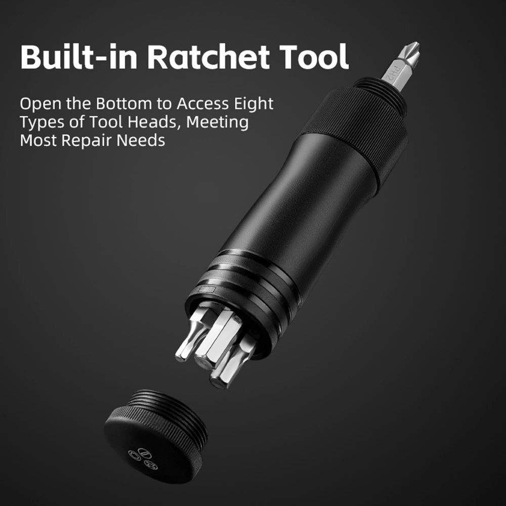 Rockbros 42320010001 Cykelpumpe hånd + skruetrækker - sort