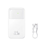 Baseus Comet Series powerbank med display 10000mAh 22.5W - hvid + USB-A - USB-C kabel