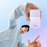 Baseus Comet Series powerbank med display 20000mAh 22.5W - lilla + USB-A / USB-C kabel