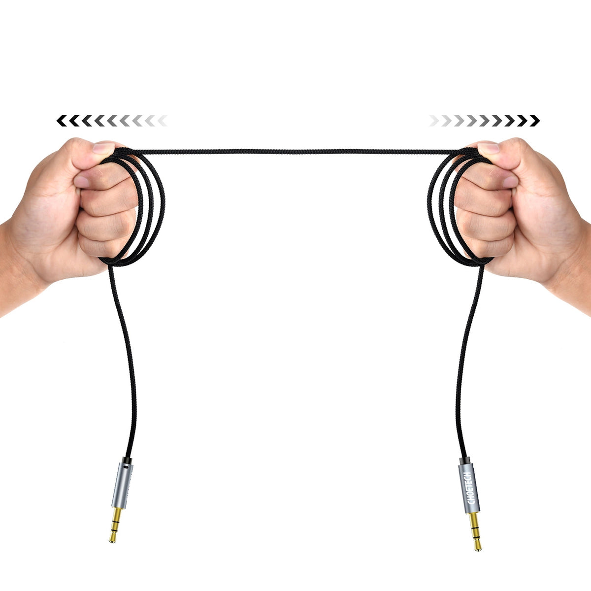 Choetech AUX002 kabel mini-jack 3,5 mm (han) / mini-jack 3,5 mm (han) 1,2 m - sort
