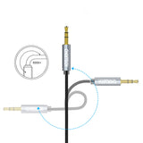 Choetech AUX002 kabel mini-jack 3,5 mm (han) / mini-jack 3,5 mm (han) 1,2 m - sort