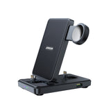 Joyroom JR-WQS02 iPhone AirPods Apple Watch 4in1 opladningsstation foldbar - sort