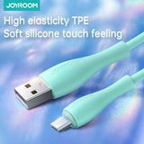 Joyroom Bowling Data Cable S-2030M8 USB-A / micro USB 3A 2m - grøn