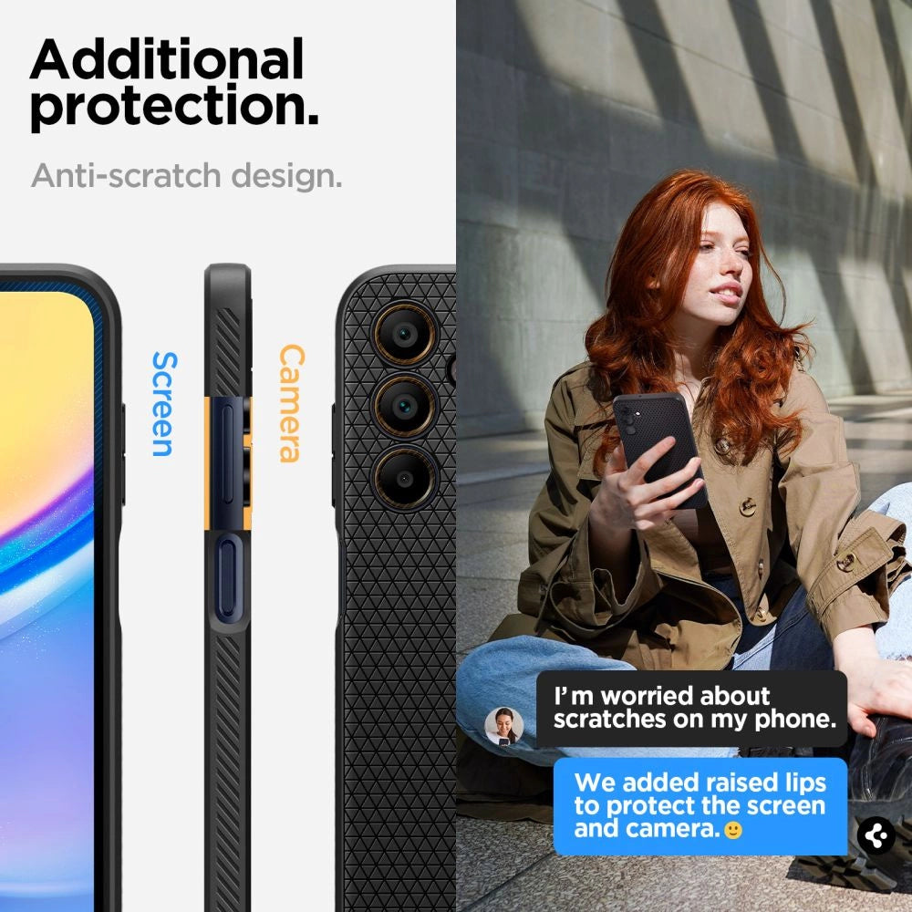 Spigen Liquid Air Case til Samsung Galaxy A15 4G / 5G - Matte Black