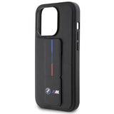 BMW Grip Hot Stamp-hylster til iPhone 15 Pro - sort
