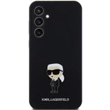 Karl Lagerfeld Silicone Ikonik Metal Pin case for Samsung Galaxy S23 FE - black