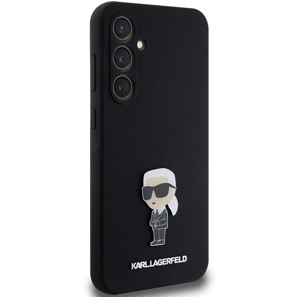 Karl Lagerfeld Silicone Ikonik Metal Pin case for Samsung Galaxy S23 FE - black