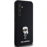 Karl Lagerfeld Silicone Ikonik Metal Pin case for Samsung Galaxy S23 FE - black