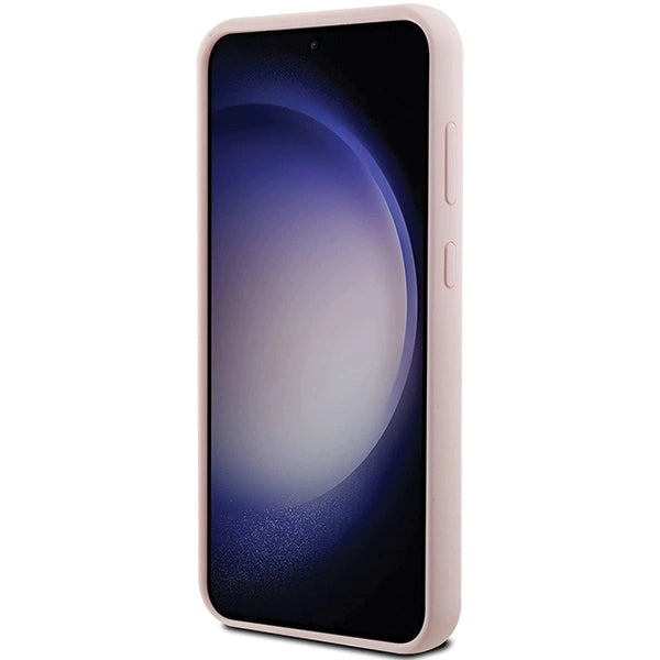 Karl Lagerfeld Silicone Choupette Metal Pin case for Samsung Galaxy S23 FE - pink