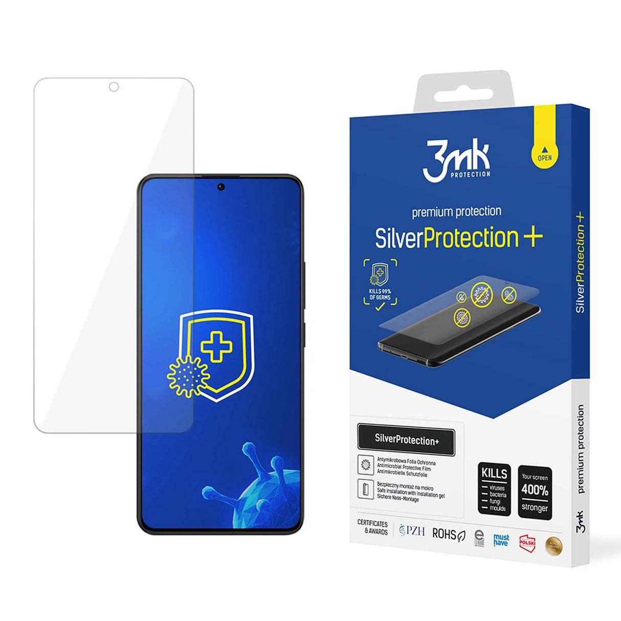 3mk SilverProtection+ beskyttelsesfolie til Redmi Note 13 Pro