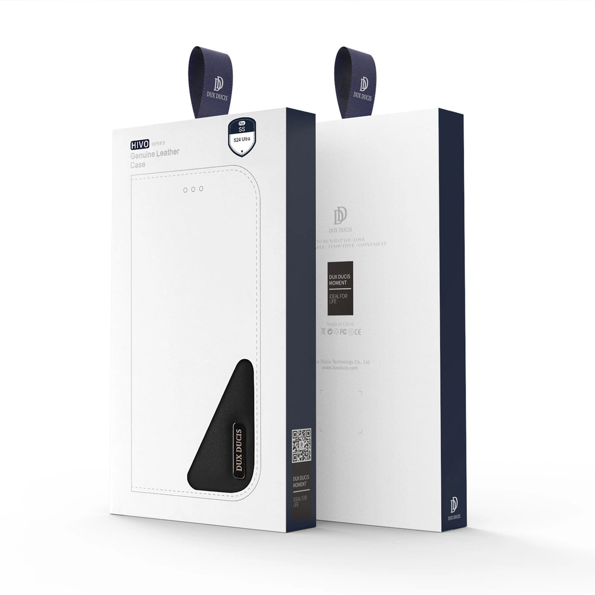 Dux Ducis Hivo case with flap and RFID blocking for Samsung S24 Galaxy Ultra - black