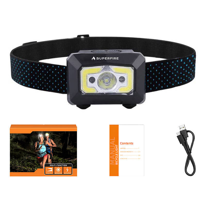 Superfire X30 forlygter, 340 lm, USB, 5 tilstande, 130 m