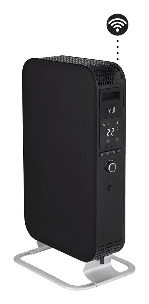 Mill Indendørs Sort 2000 W Olie elektrisk områdevarmer