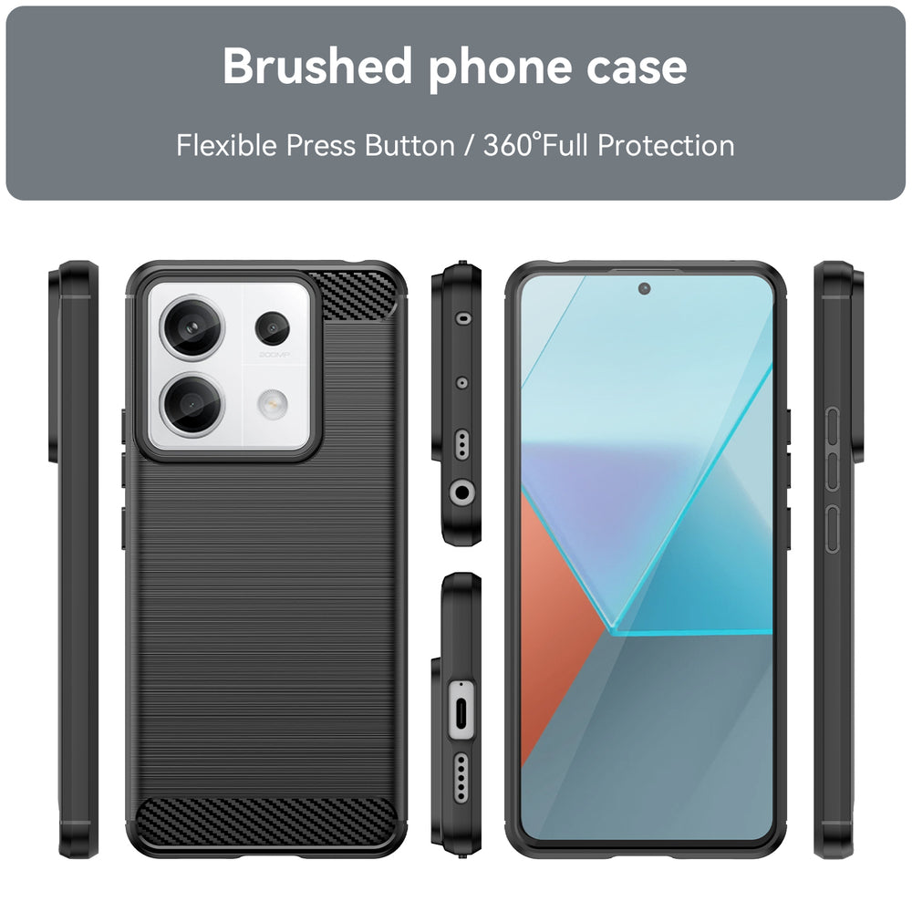Carbon Case til Xiaomi Redmi Note 13 Pro - sort