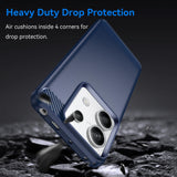 Carbon Case til Xiaomi Redmi Note 13 Pro - blå