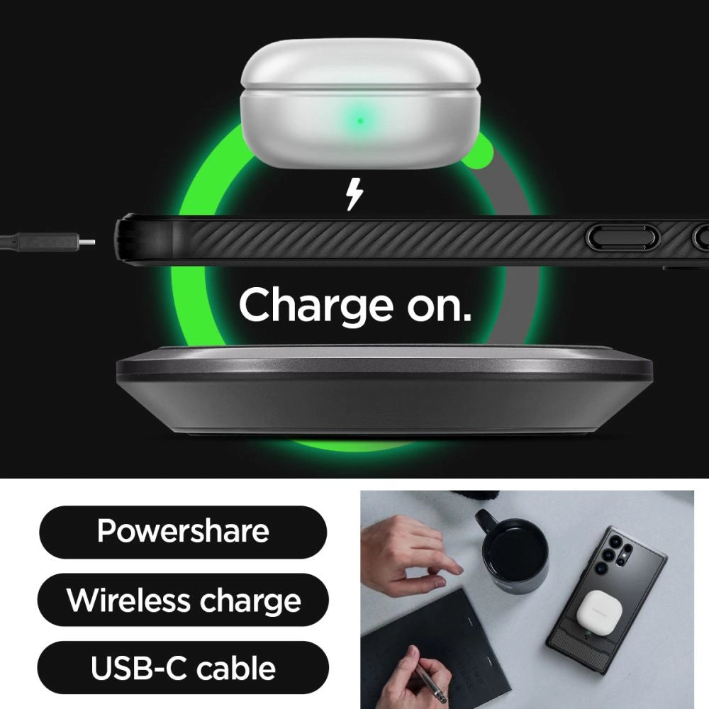 Spigen Rugged Armor Case for Samsung Galaxy S24 Ultra - Matte Black