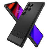 Spigen Rugged Armor Case for Samsung Galaxy S24 Ultra - Matte Black