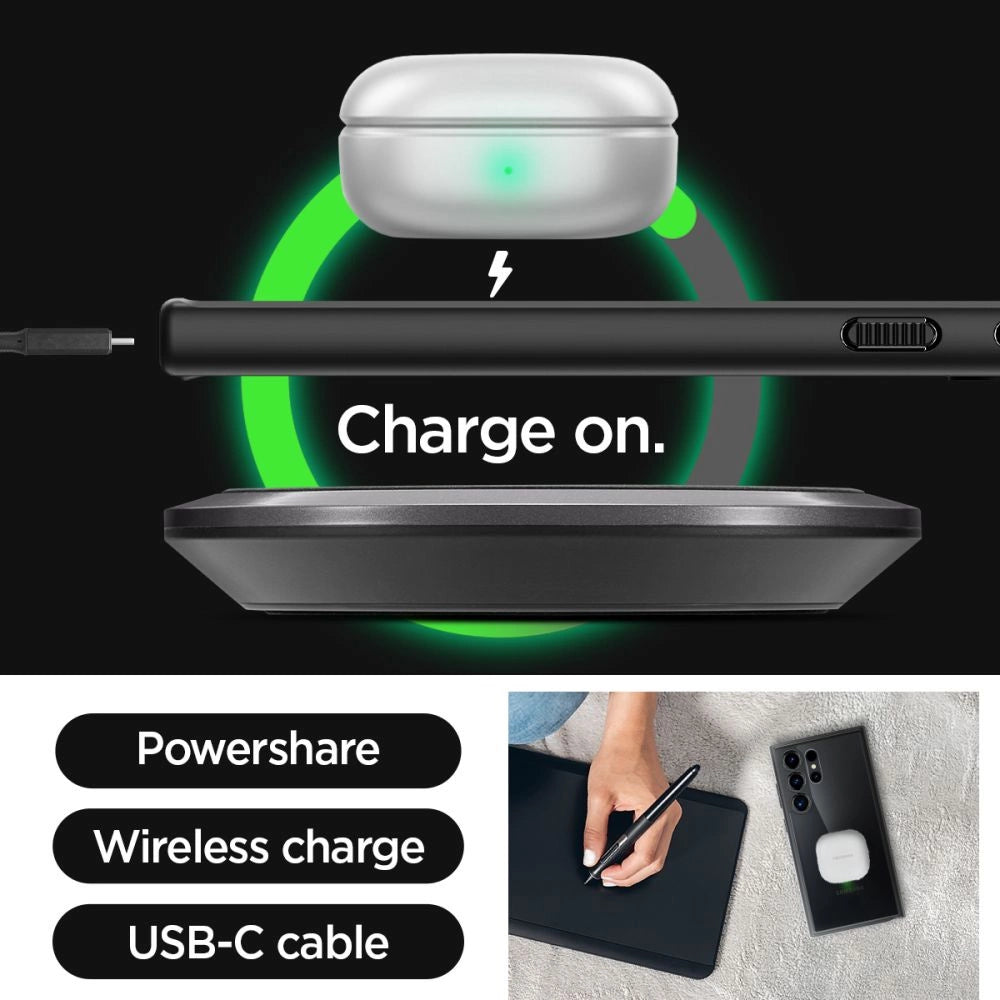 Spigen Ultra Hybrid Case til Samsung Galaxy S24 Ultra - Matte Black