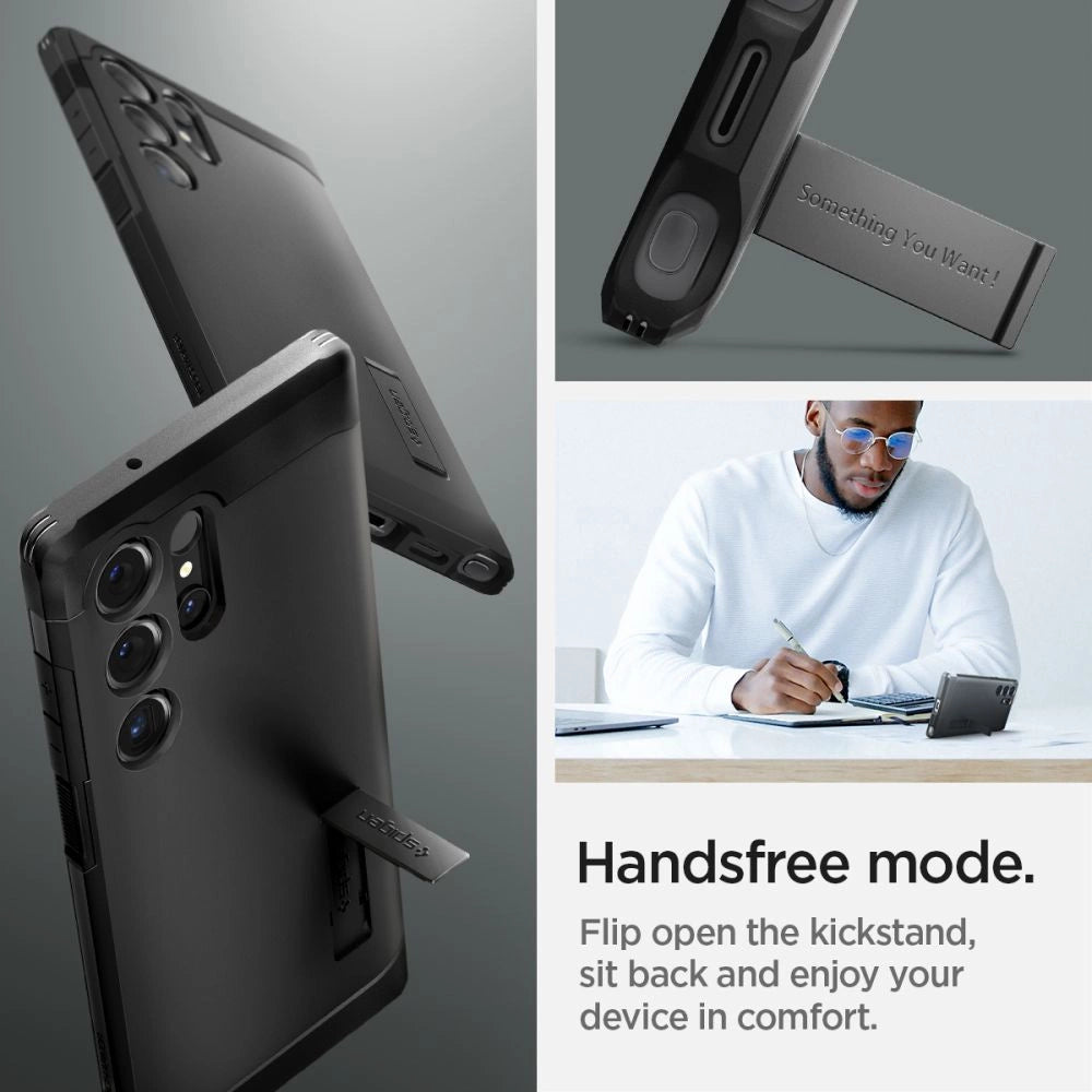 Spigen Tough Armor Case for Samsung Galaxy S24 Ultra - Black