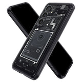 Spigen Ultra Hybrid Case til Samsung Galaxy S24 - mørkgrå (Zero One Pattern)