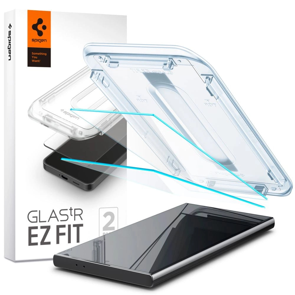 Spigen Glas.tR EZ Fit tempereret glas til Samsung Galaxy S24 Ultra - 2 stk.