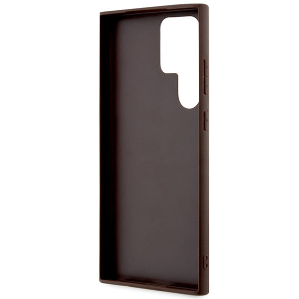 Guess 4G Big Metal Logo Case til Samsung Galaxy S24 Ultra - Brunt