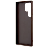 Guess 4G Big Metal Logo Case til Samsung Galaxy S24 Ultra - Brunt