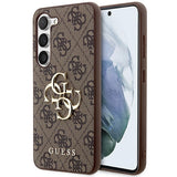 Guess 4G Big Metal Logo Case til Samsung Galaxy S24+ - Brunt