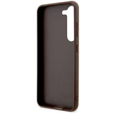 Guess 4G Stripe Collection case for Samsung Galaxy S24+ - brown