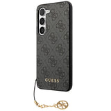 Guess 4G Charms Collection-kasse til Samsung Galaxy S24+ - sort