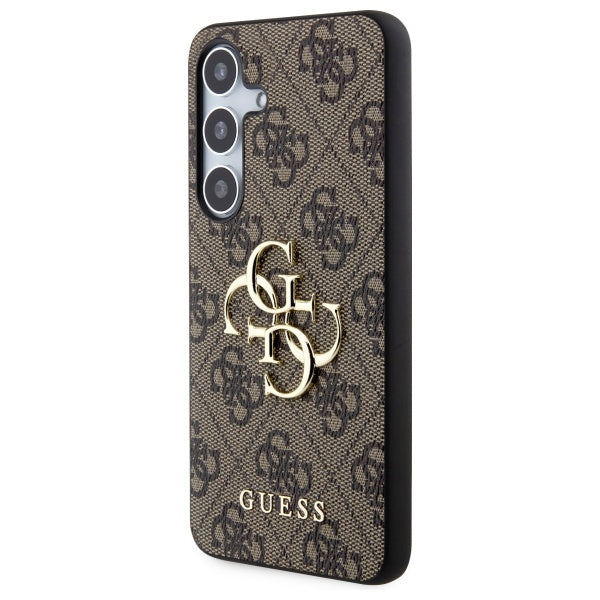 Guess 4G Big Metal Logo-hylster til Samsung Galaxy S24 - brun