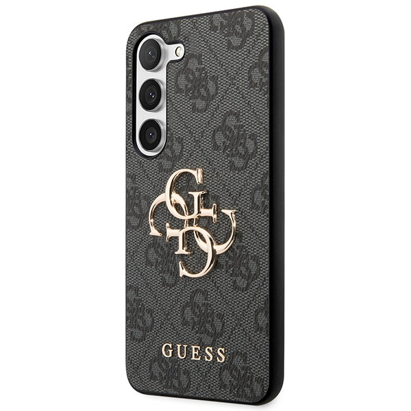 Guess 4G Big Metal Logo-hylster til Samsung Galaxy S24 - sort