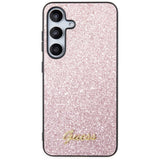 Guess Glitter Script Case for Samsung Galaxy S24 - Pink