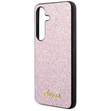 Guess Glitter Script Case for Samsung Galaxy S24 - Pink