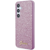 Guess Glitter Script case for Samsung Galaxy S24 - purple