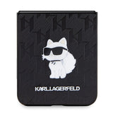 Karl Lagerfeld Saffiano Monogram Choupette Pin case for Samsung Galaxy Z Flip 5 - black