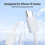 Joyroom Ben Series S-A45 USB-C / USB-C 60W Kabel 1 m - Hvid