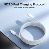 Joyroom Ben Series S-A45 USB-C / USB-C 60W Kabel 1 m - Hvid