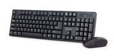 Gembird KBS-W-01 tastatur Mus inkluderet Universel RF trådløst QWERTY Engelsk Sort