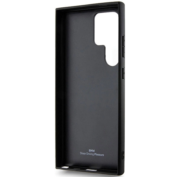 BMW BMHCS24L23RCGPK S24 Ultra S928 black/black hardcase Signature Leather Crossing Lines Pattern