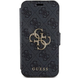 Guess 4G Metal Logo case for iPhone 15 Pro - gray