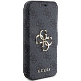 Guess 4G Metal Logo case for iPhone 15 Pro - gray