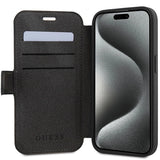 Guess 4G Metal Logo case for iPhone 15 Pro - gray