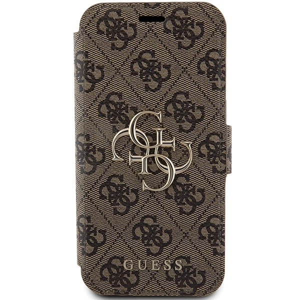 Guess 4G Metal Logo case for iPhone 15 Pro Max - brown