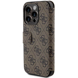 Guess 4G Metal Logo case for iPhone 15 Pro Max - brown