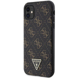 Guess 4G Triangle Metal Logo case for iPhone 11 / XR - black