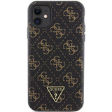 Guess 4G Triangle Metal Logo case for iPhone 11 / XR - black