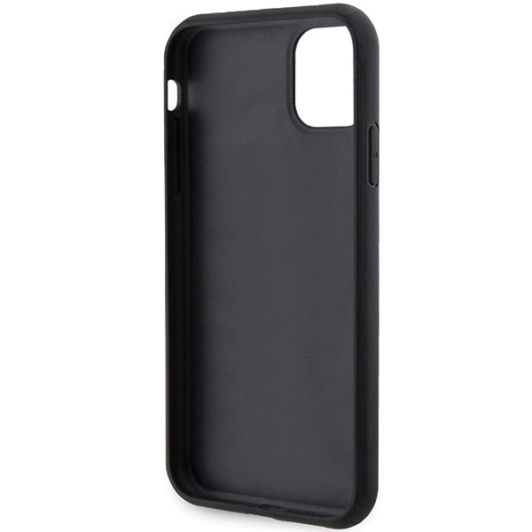 Guess 4G Triangle Metal Logo case for iPhone 11 / XR - black