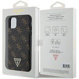Guess 4G Triangle Metal Logo case for iPhone 11 / XR - black