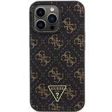 Guess 4G Triangle Metal Logo case for iPhone 14 Pro - black